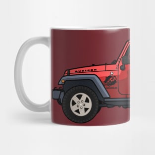 Jeep Wrangler Rubicon 2-door Red Mug